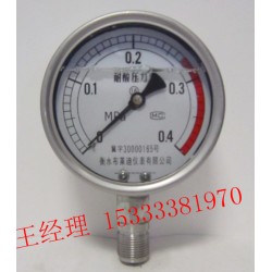 不銹鋼耐震壓力表