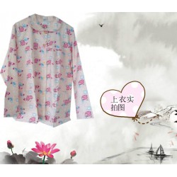 時(shí)尚愛(ài)心長(zhǎng)袖睡衣套裝批發(fā)，推*來(lái)吧紡織——家居睡衣套裝