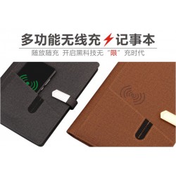 圣采實(shí)業(yè)無(wú)線充定制版記事本，無(wú)線充為充電而生