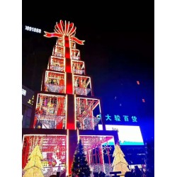 盒子圣誕樹(shù)出售 燈光璀璨引人注目 廠(chǎng)家供應(yīng)質(zhì)量*保*