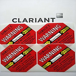 國產(chǎn)中英文DAMAGE X防震警示標簽【10個包郵】