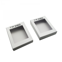 高端領(lǐng)結(jié)禮品盒 定制LOGO白色天地蓋服裝配飾領(lǐng)帶包裝盒