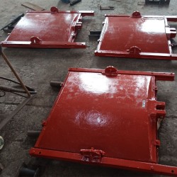 博克水利 產(chǎn)銷 方形加厚鑄鐵鑲銅閘門 單向止水閘門