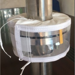 專業(yè)供應聚四氟乙烯復合面料法蘭保護套、防噴濺保護罩