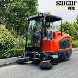 沃馳公園工廠物業(yè)保潔全封閉駕駛式掃地機V-S10