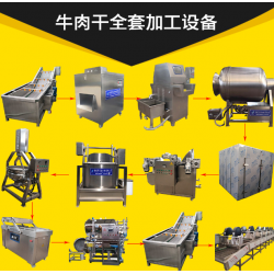 牛肉干生產(chǎn)線 全套牛羊肉加工設(shè)備 整套鴨肉干制作工藝