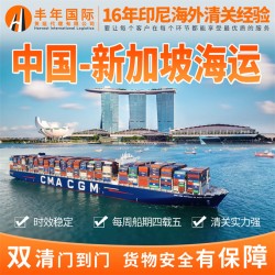 中國到新加坡海運(yùn)集裝箱價格 雙清到門專線貨代