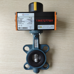 氣動(dòng)對(duì)夾蝶閥Z011-A DN150+EB6.1SYD