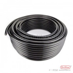 LT型黑色加棉線平包塑金屬軟管配銅鍍鎳外絲直接頭